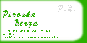 piroska merza business card